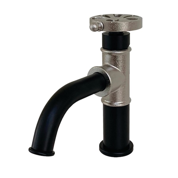 KS2826RX Whitaker Single-Handle Bathroom Faucet W/Push Pop-Up, Blk/Nkl